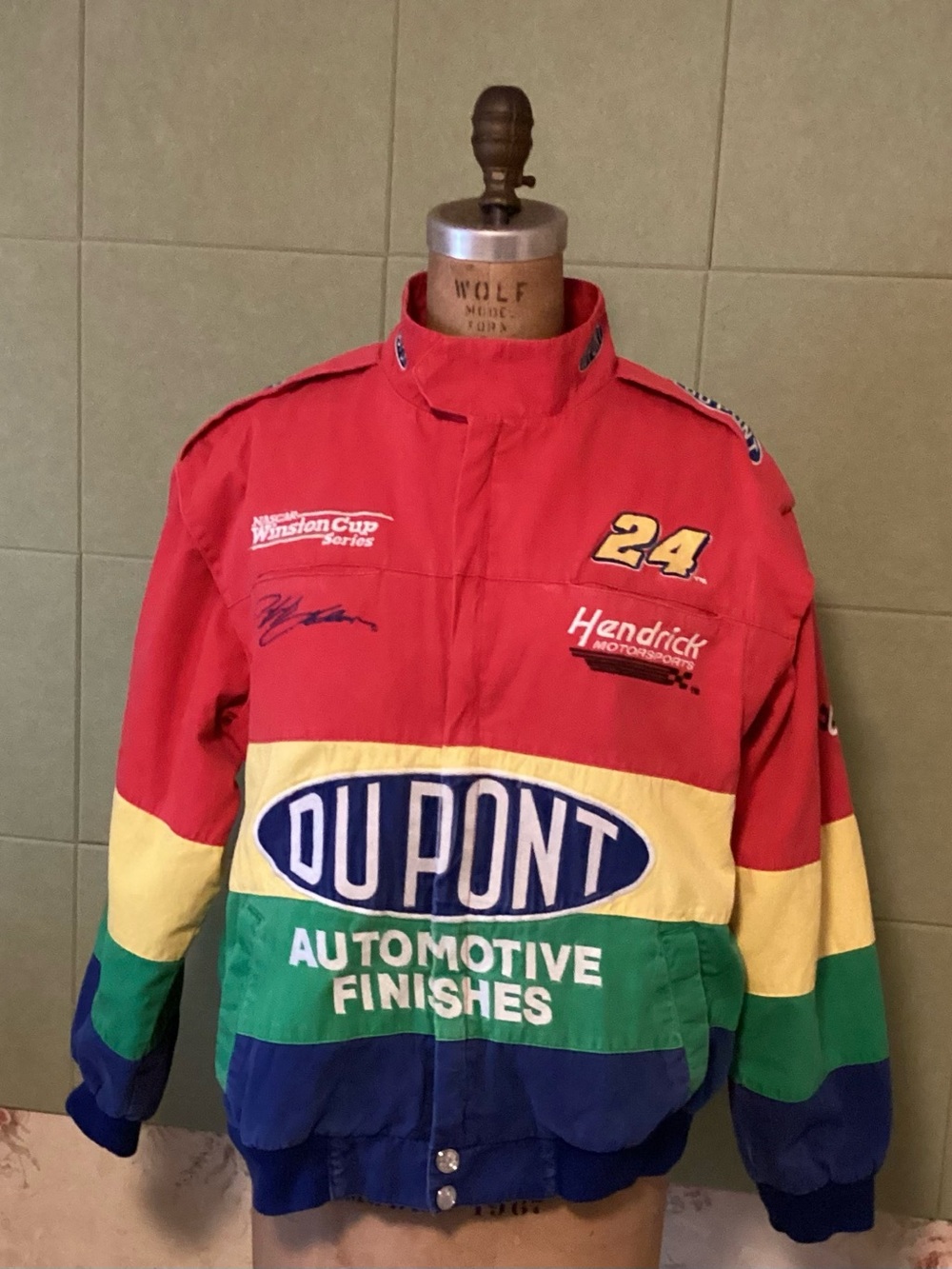 Vintage Jeff Gordon #24 DuPont NASCAR Chase Authentics Jacket M
